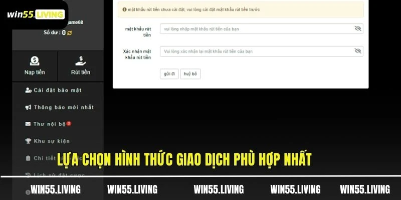 Lựa chọn hình thức giao dịch phù hợp nhất