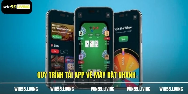 Quy trình tải app về máy rất nhanh